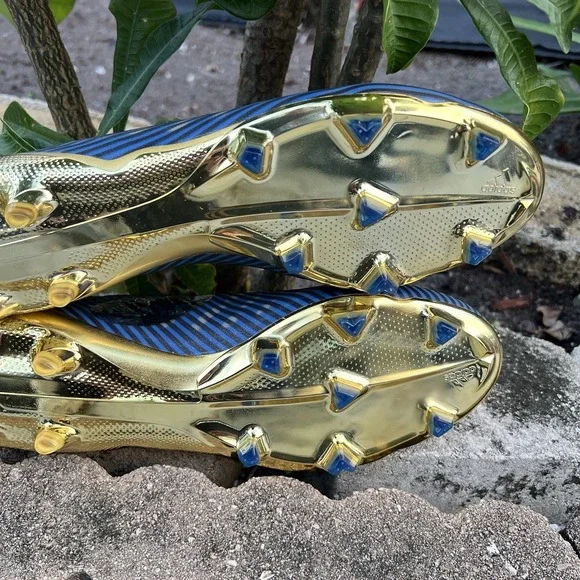 adidas X 19+ FG. Rare. F35320 Size 11 US Soccer Cleats (Black Gold Blue)